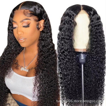 wholesale Curl full lace human hair wigs for black women 360 full lace wig virgin hair HD lace frontal wigs with baby hair